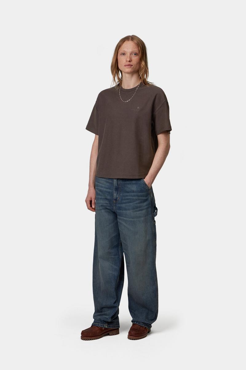 Carhartt S/S Lambert T-Shirt - Tobacco, Moon wash