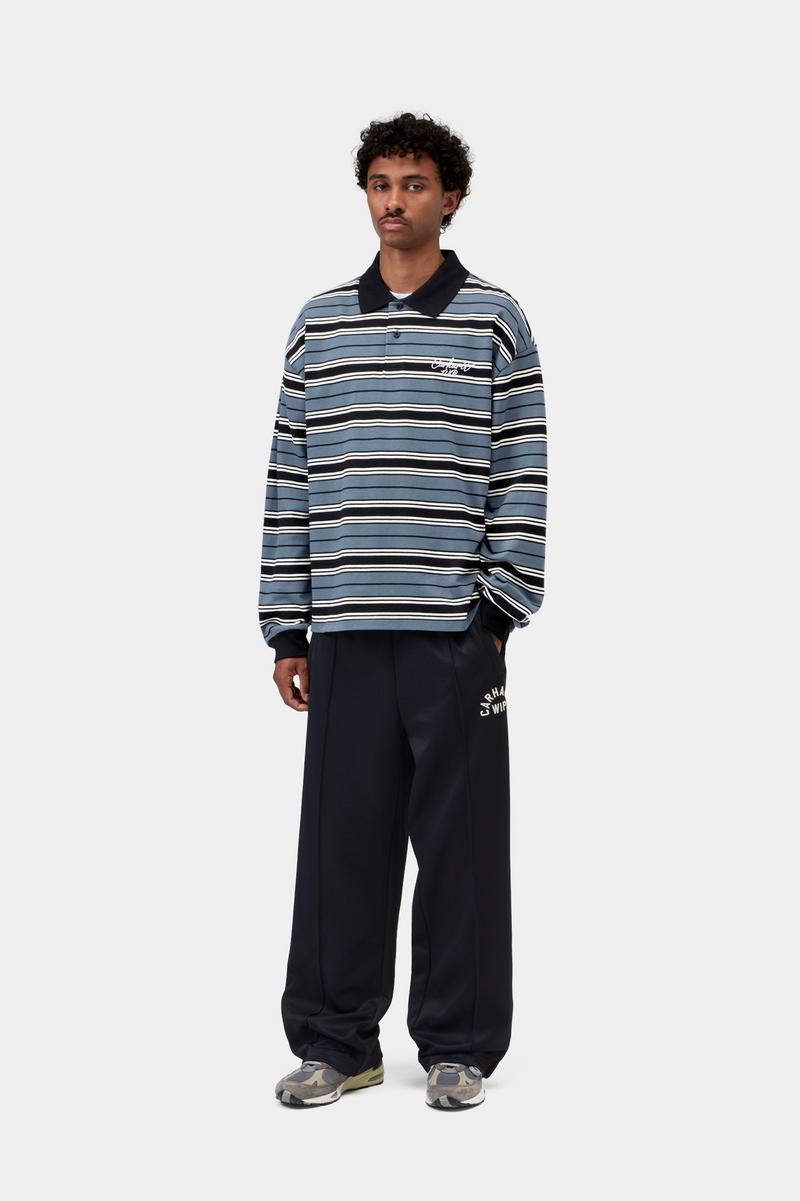 Carhartt L/S Devitt Rugby Shirt - Devitt Stripe, Icesheet