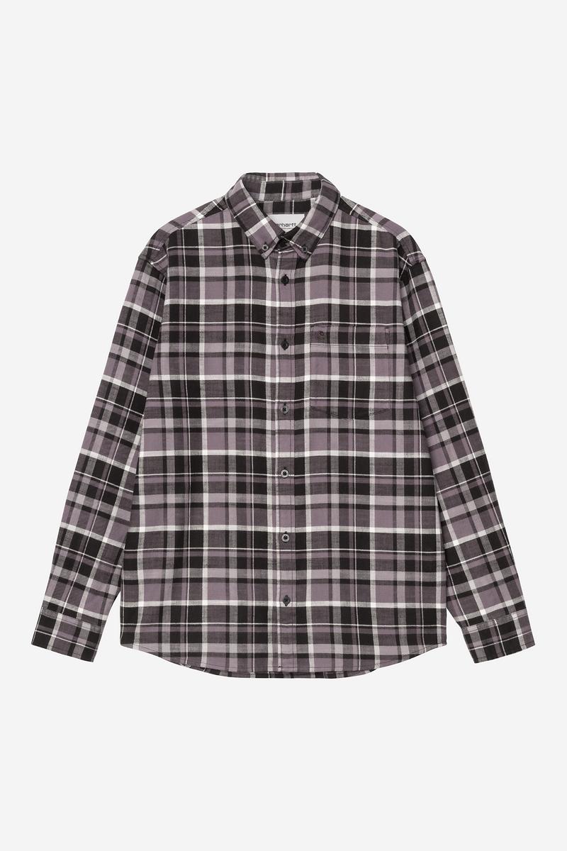 Carhartt L/S Fendrick Shirt - Fendrick Check, Black