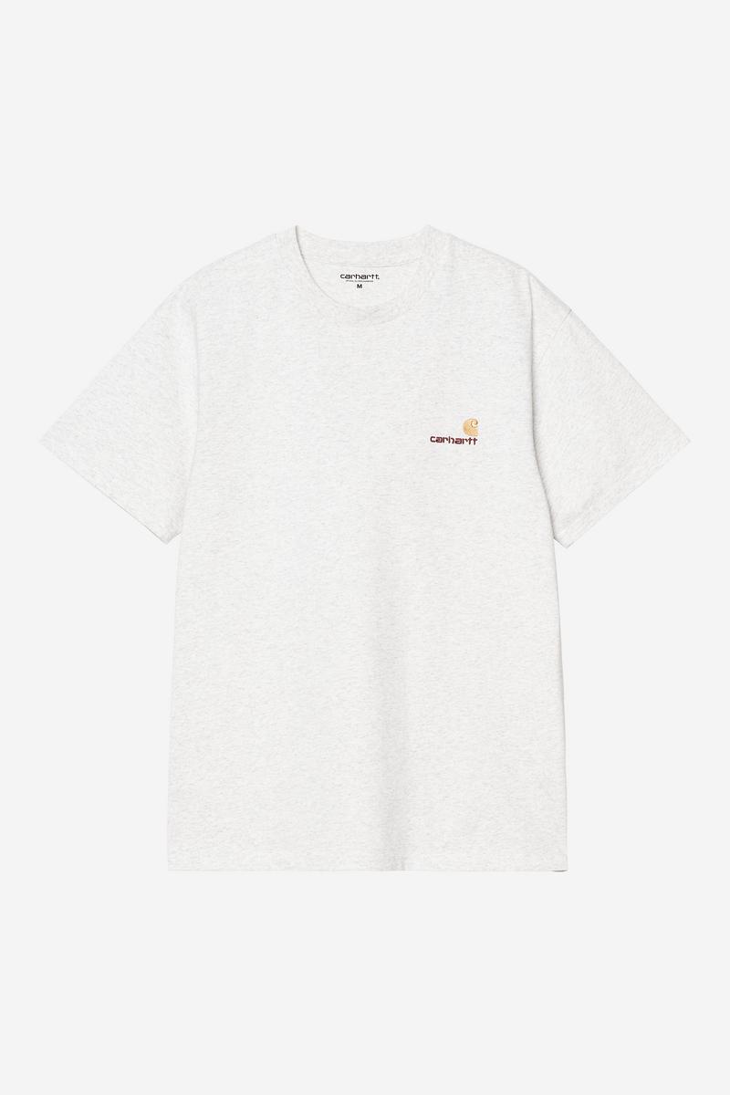 Carhartt S/S American Script T-Shirt - Ash Heather
