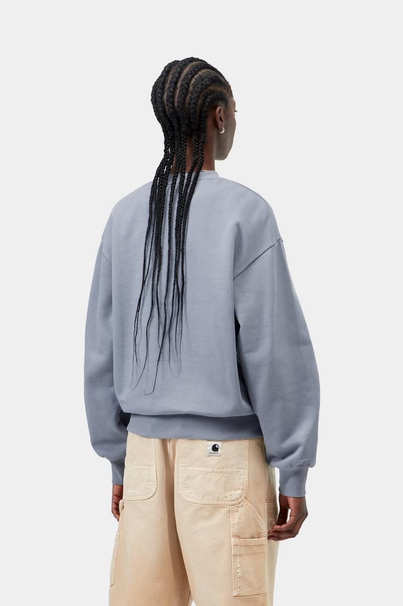 Carhartt Casey Sweatshirt - Shady Blue / Silver