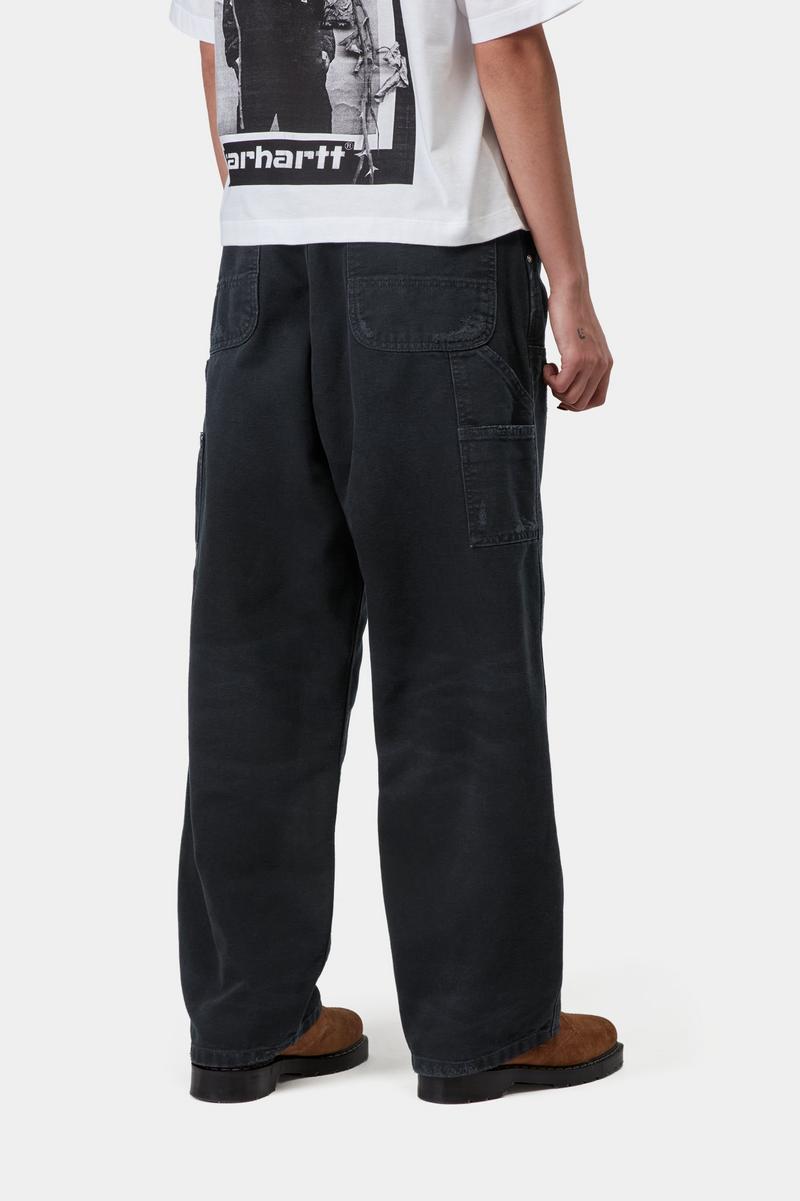 Carhartt Brandon Double Knee Pant - Black, Grind wash