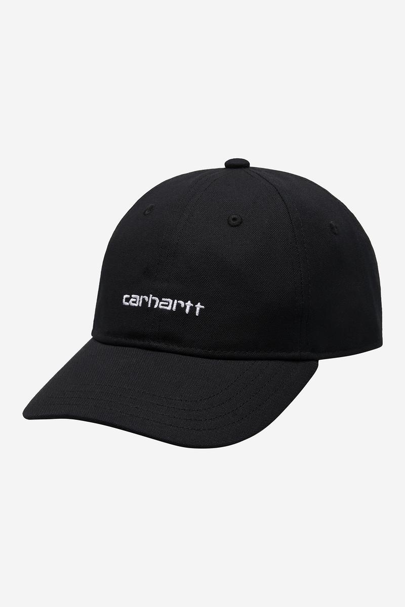 Carhartt Canvas Script Cap - Black / White
