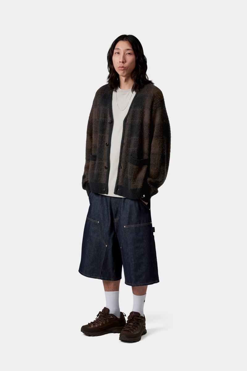 Carhartt Everson Cardigan - Everson Jacquard, Black / Palisander