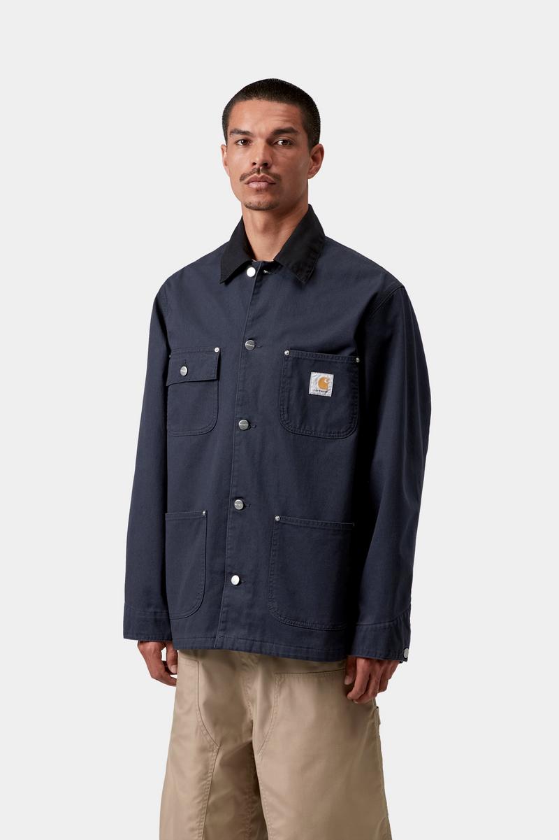 Carhartt OG Chore Coat - Deep Night / Black, Rinsed