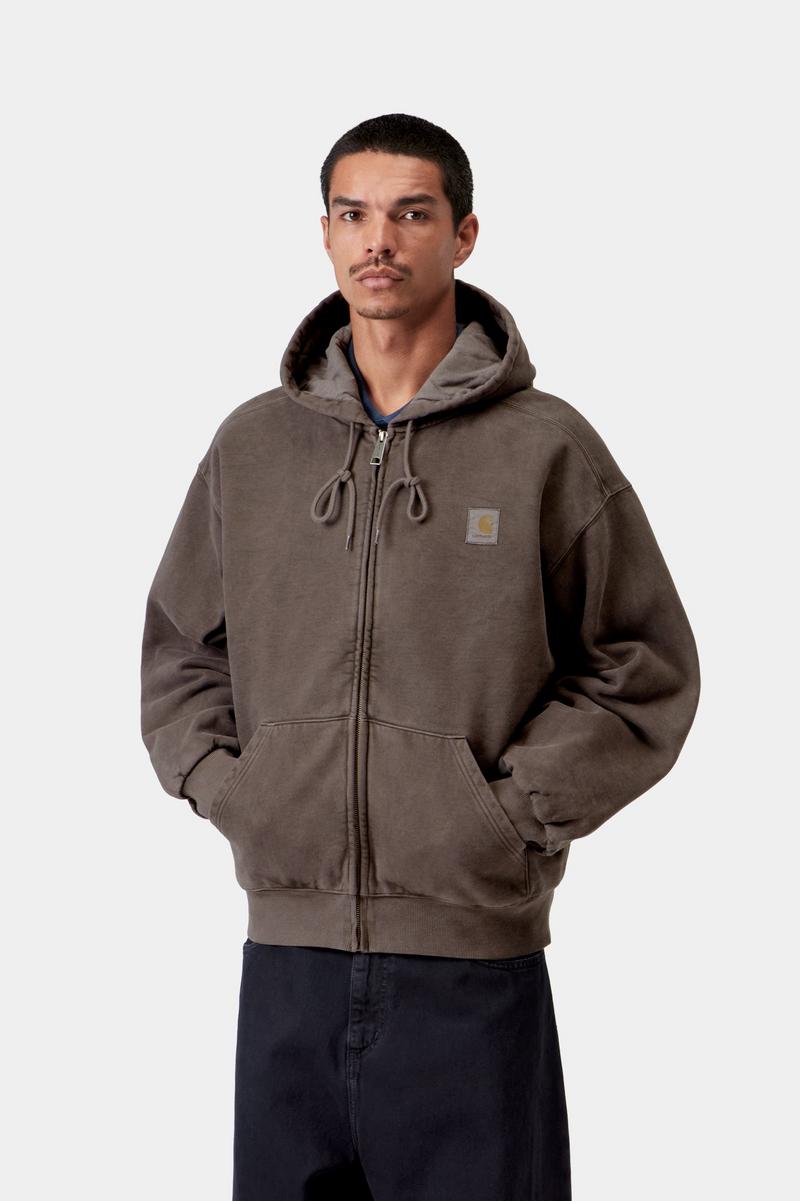Carhartt Hooded Vista Jacket - Tobacco, Garment dyed