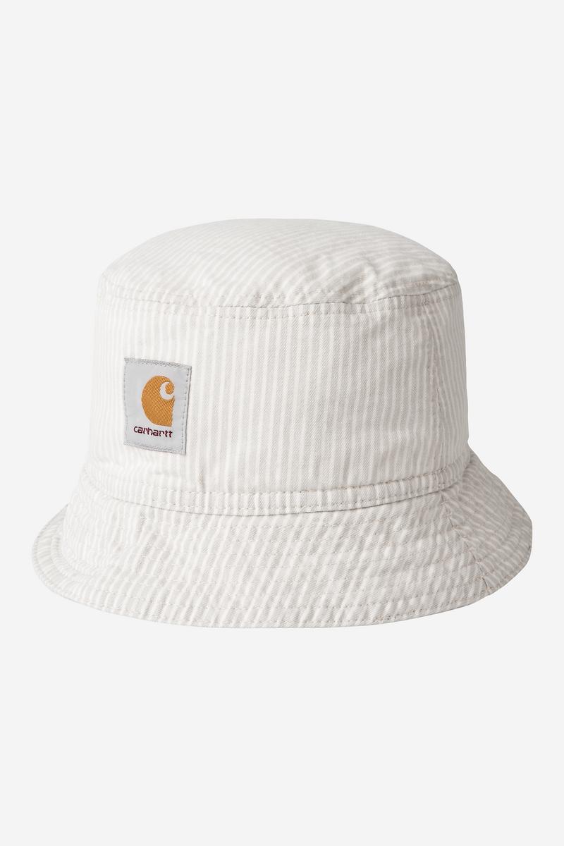Carhartt Mercer Bucket Hat - Mercer Stripe, Graphite / Wax, Bleached