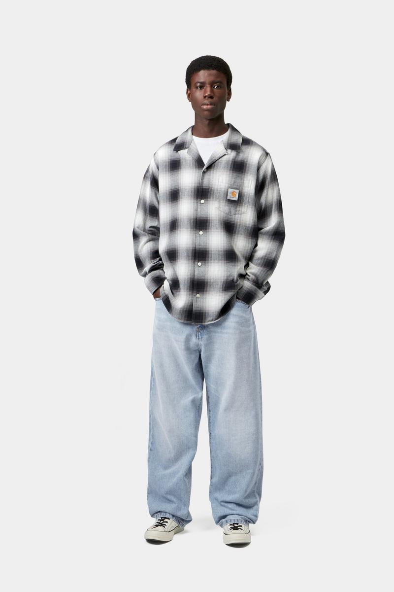 Carhartt Landon Pant - Blue, Heavy worn bleached