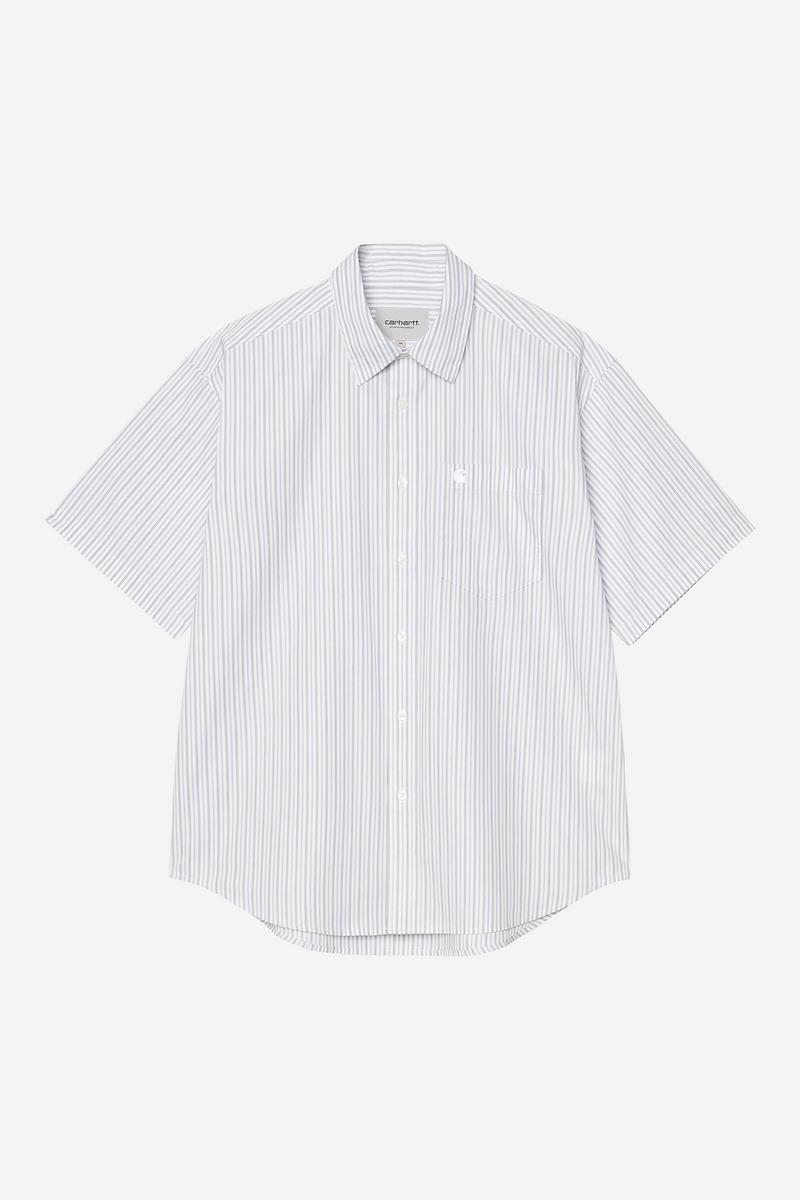 Carhartt S/S Keene Shirt - Keene Stripe, White