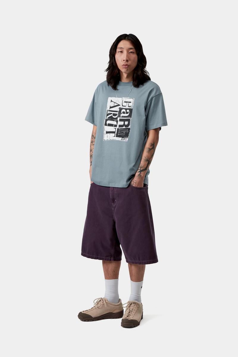 Carhartt S/S Moving Letterpress T-Shirt - Velvet Blue