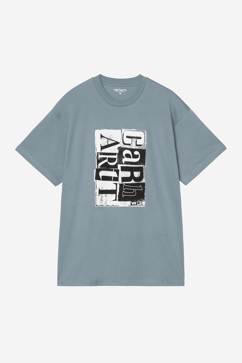 Carhartt S/S Moving Letterpress T-Shirt - Velvet Blue
