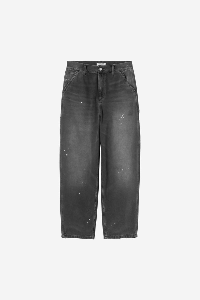 Carhartt OG Single Knee Pant - Black, Destroy wash, splatter