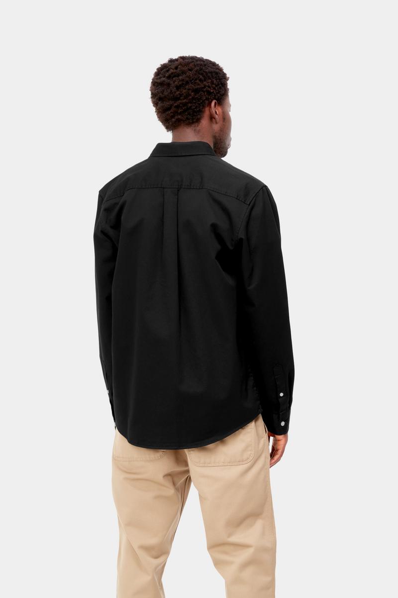 Carhartt L/S Madison Shirt - Black / Wax