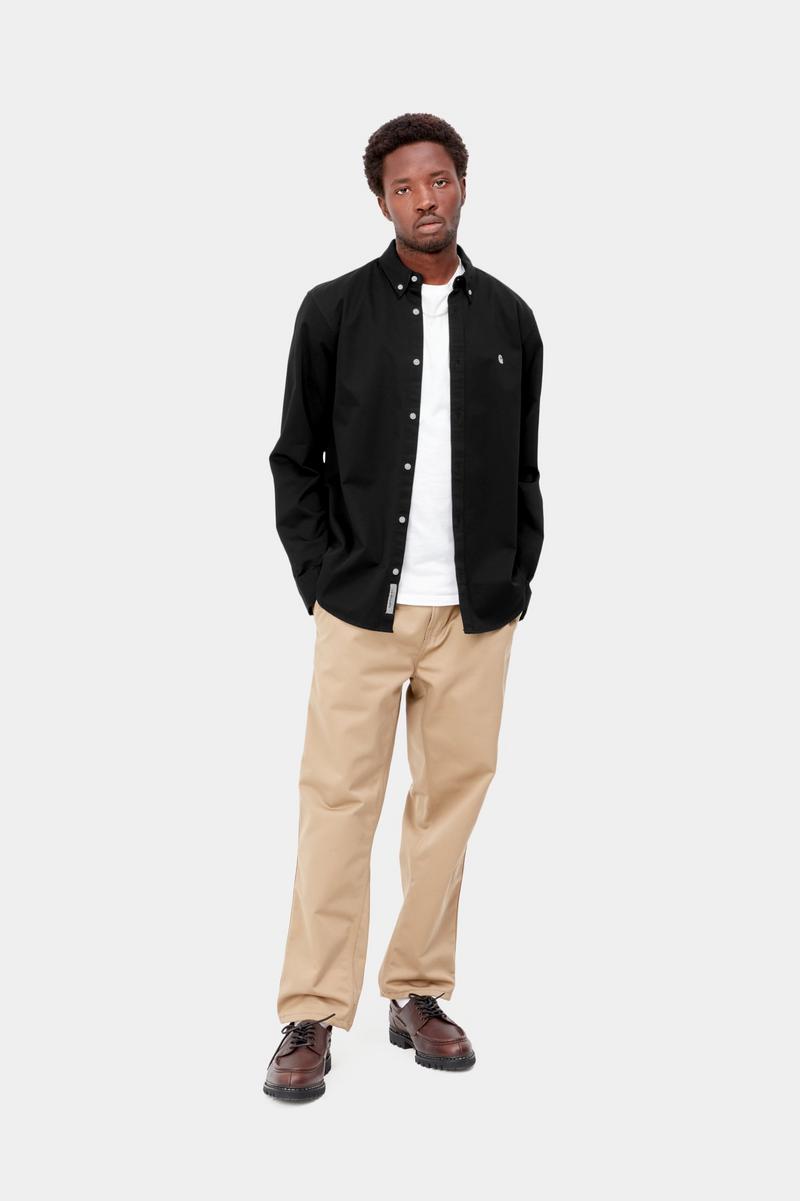 Carhartt L/S Madison Shirt - Black / Wax