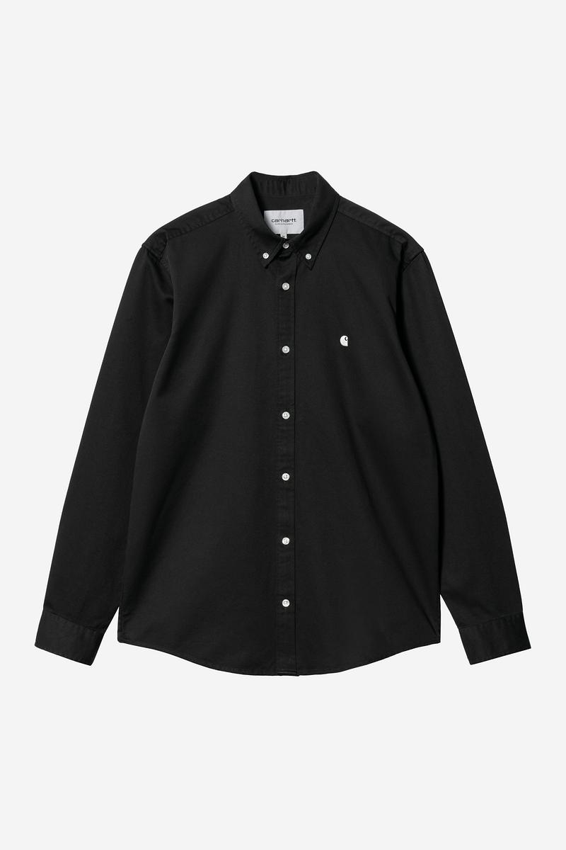 Carhartt L/S Madison Shirt - Black / Wax