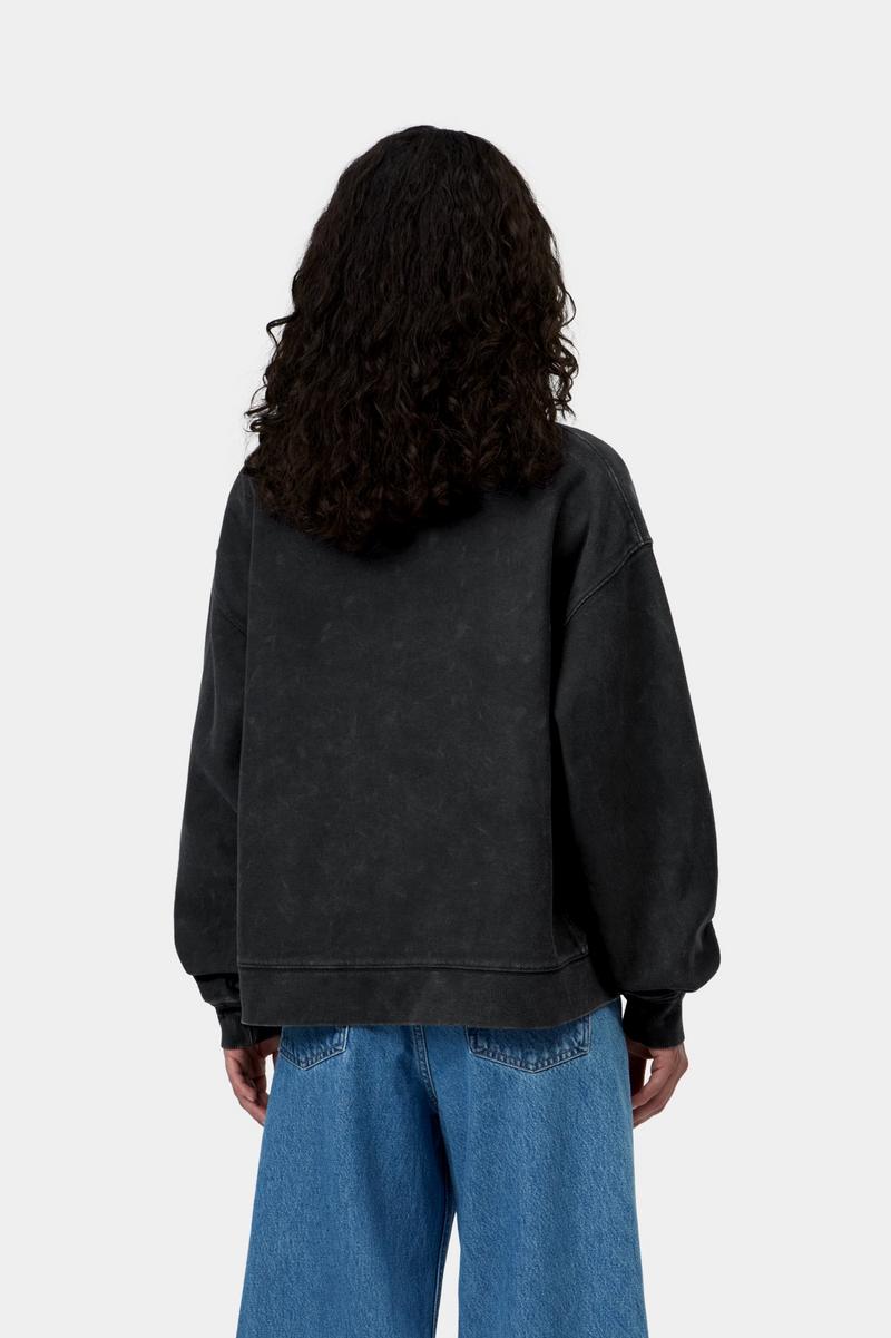 Carhartt Lambert Sweatshirt - Black, Moon wash