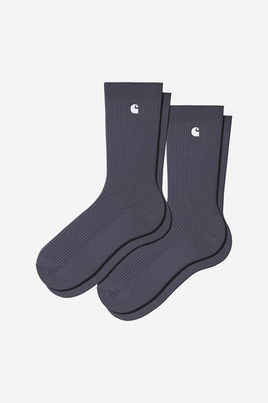 Carhartt Madison Pack Socks - Shady Purple / White + Shady Purple / White