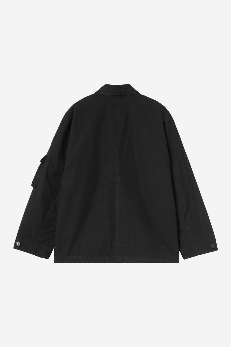 Carhartt Mandelson Jacket - Black, Garment dyed