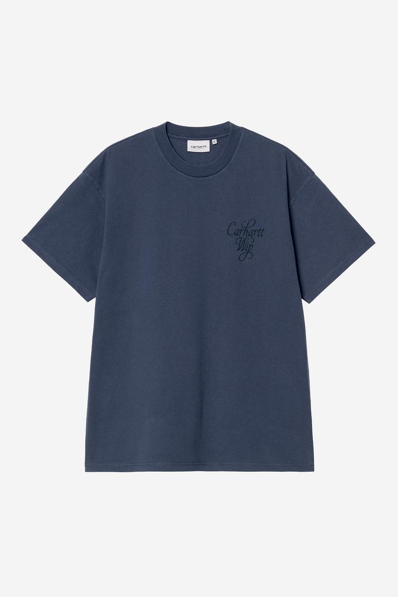 Carhartt S/S Vestige T-Shirt - Blue, Stone washed