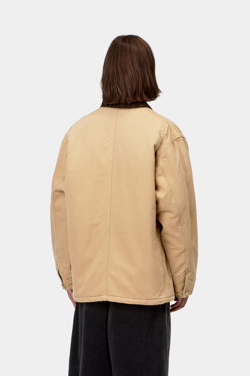 Carhartt OG Chore Coat - WIP Dusty H / Tobacco, Stone canvas