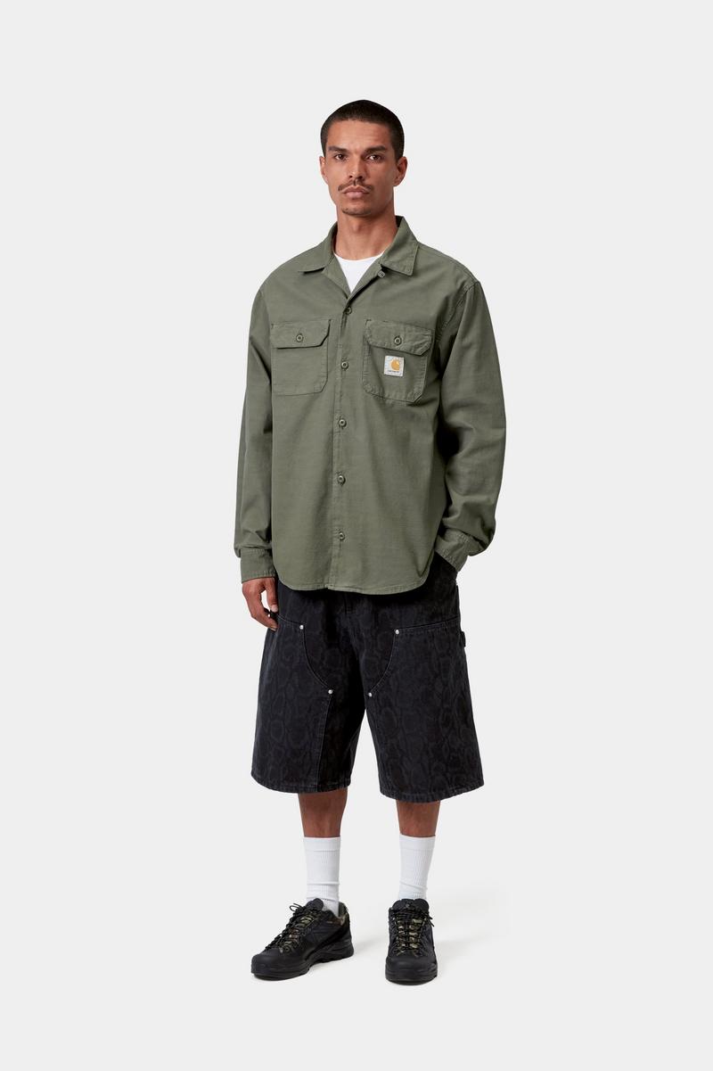 Carhartt L/S Kelsey Shirt - Leaf, Garment dyed