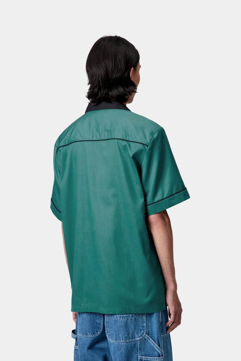 Carhartt S/S Bowl Shirt - Saguaro / Black
