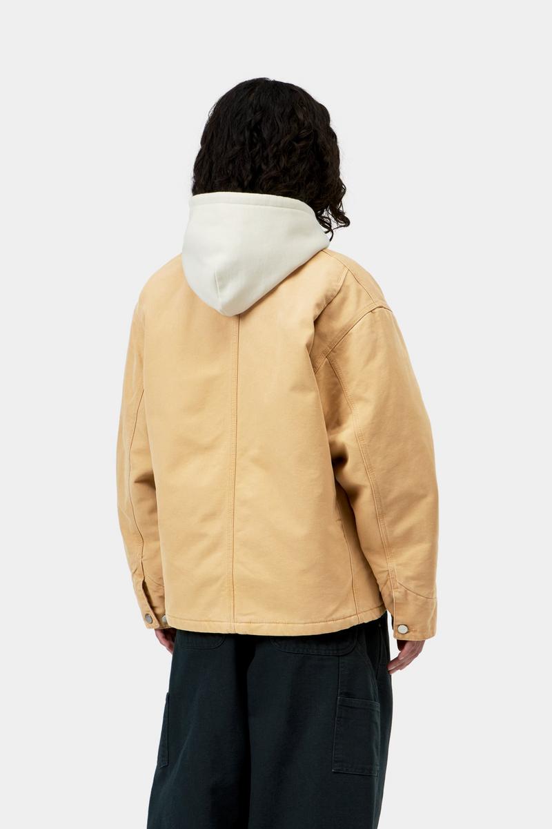 Carhartt OG Michigan Coat - WIP Dusty H / Tobacco, Stone canvas