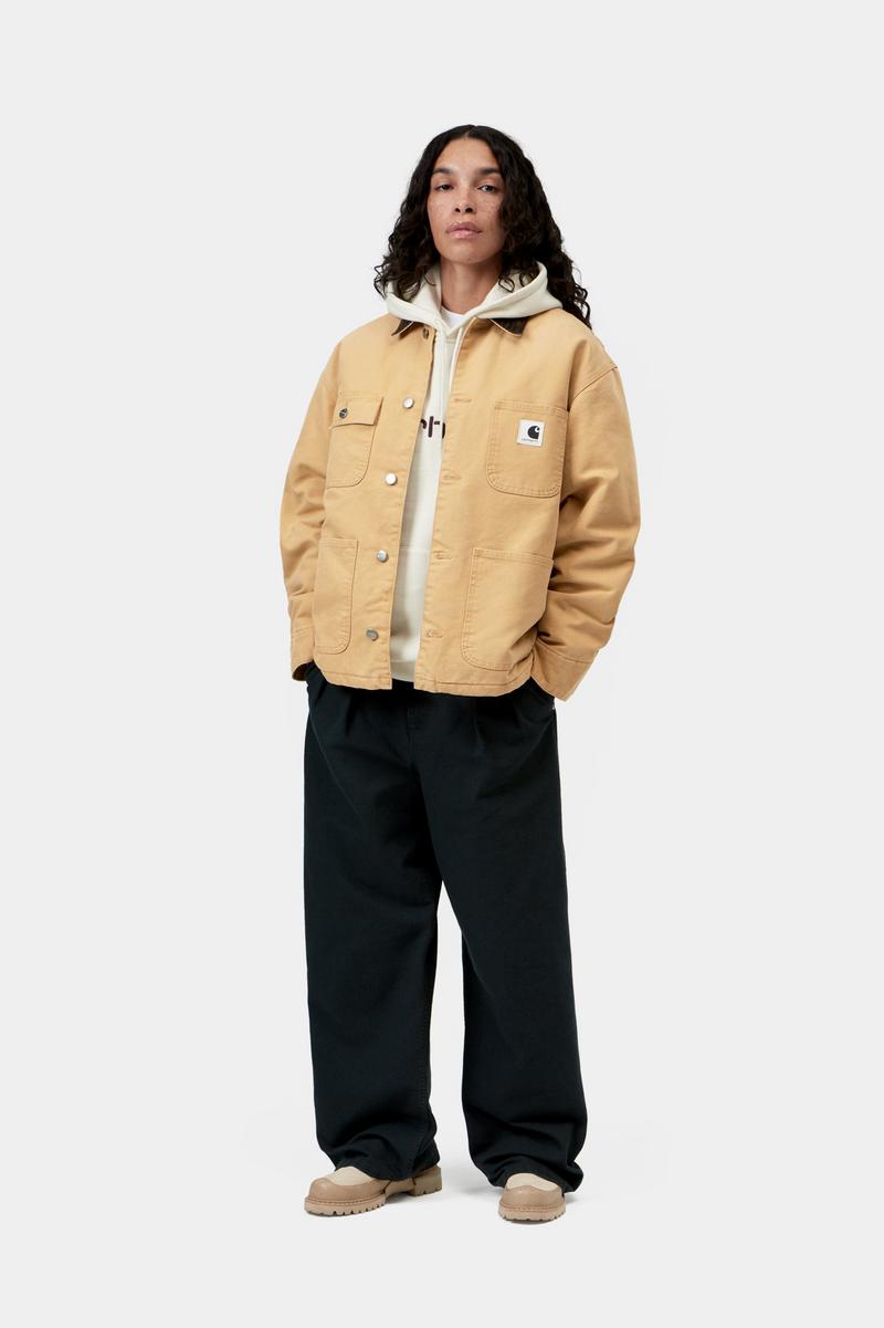 Carhartt OG Michigan Coat - WIP Dusty H / Tobacco, Stone canvas