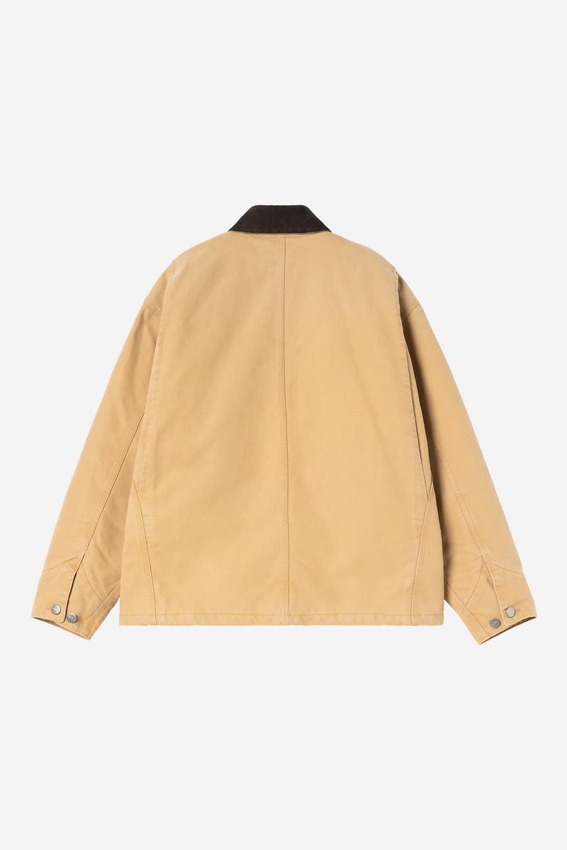 Carhartt OG Michigan Coat - WIP Dusty H / Tobacco, Stone canvas