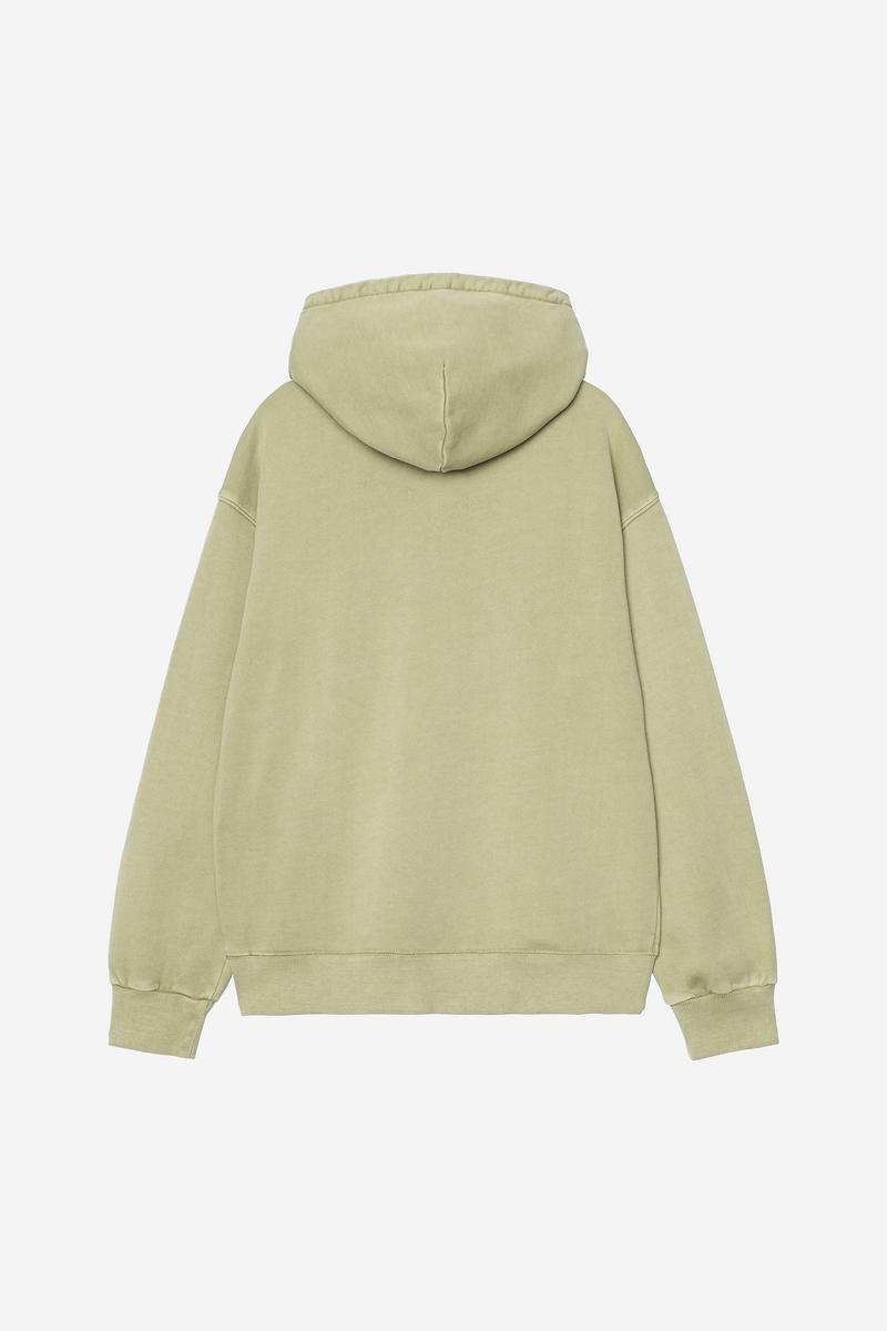 Carhartt Hooded Nelson Sweatshirt - Gentle Green, Garment dyed