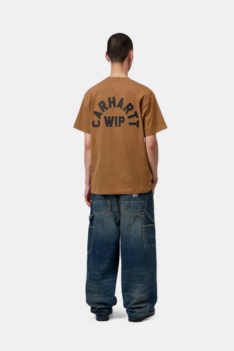 Carhartt S/S Arch Script T-Shirt - WIP H Brown / Black