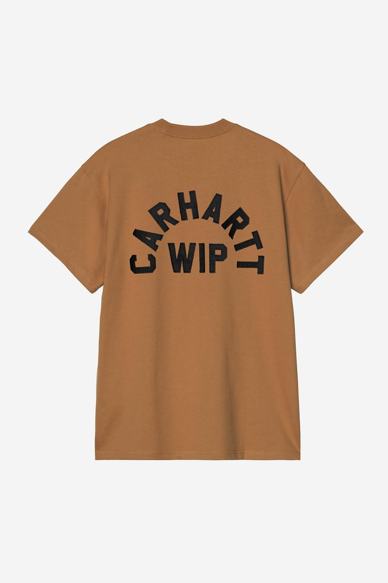 Carhartt S/S Arch Script T-Shirt - WIP H Brown / Black