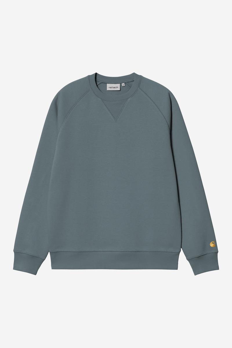 Carhartt Chase Sweatshirt - Cozy Blue / Gold