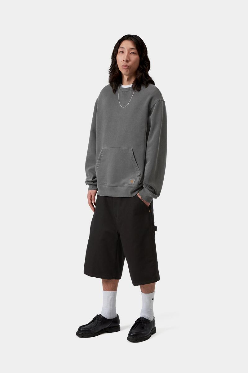 Carhartt Torion Sweatshirt - Black, Grind wash