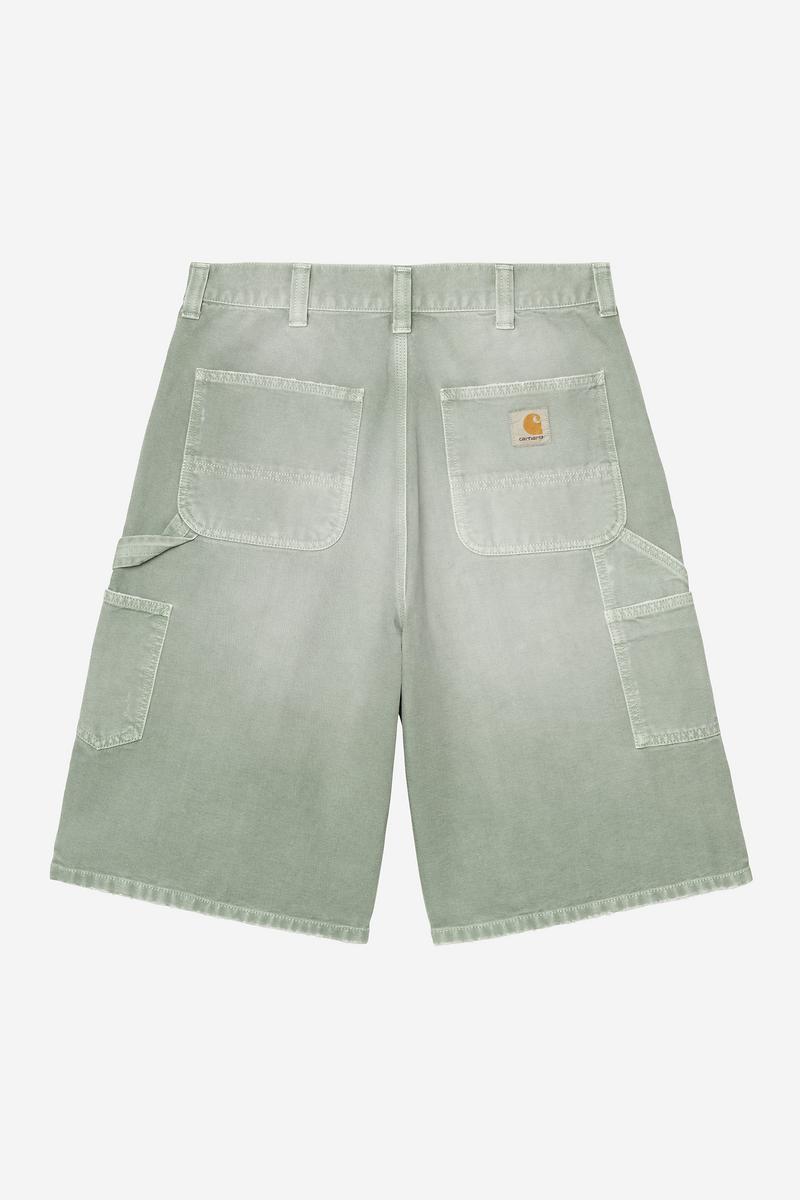 Carhartt OG Double Knee Short - Shady Green, Destroy wash