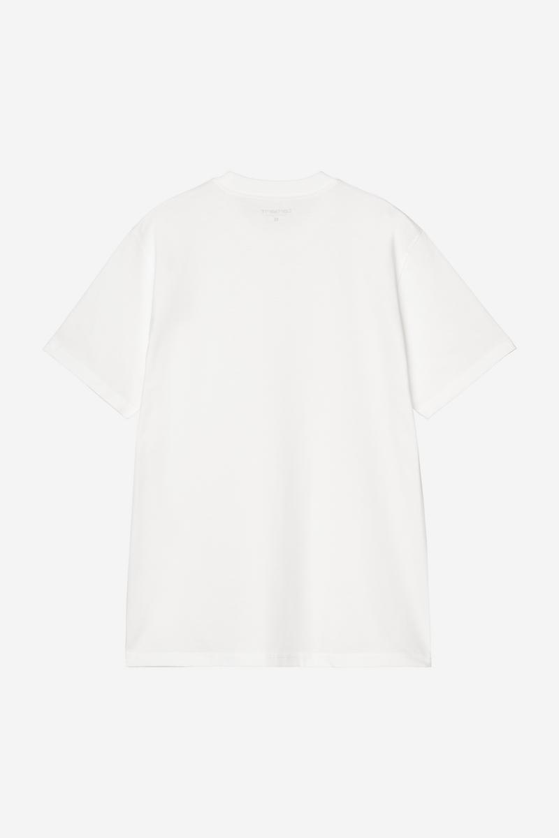 Carhartt S/S Small Heart T-Shirt - White / Red