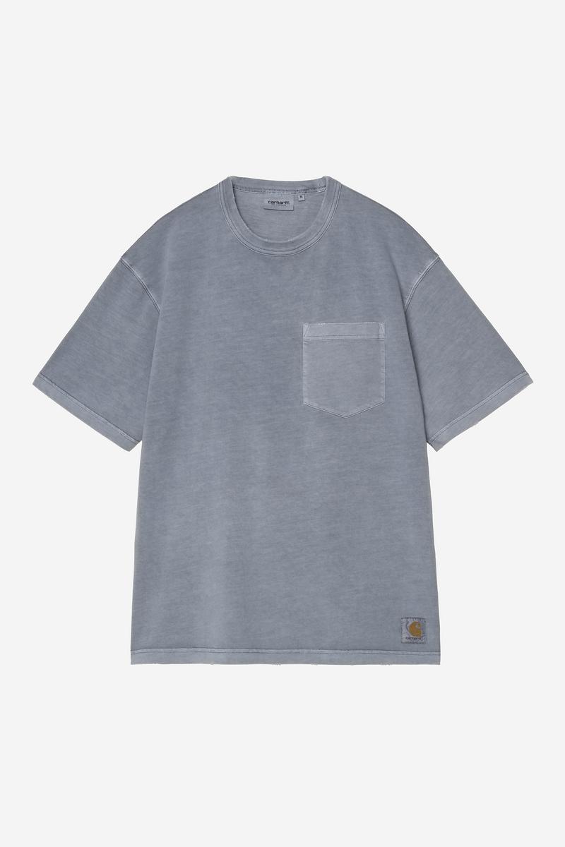 Carhartt S/S Torion Pocket T-Shirt - Office Blue, Grind wash