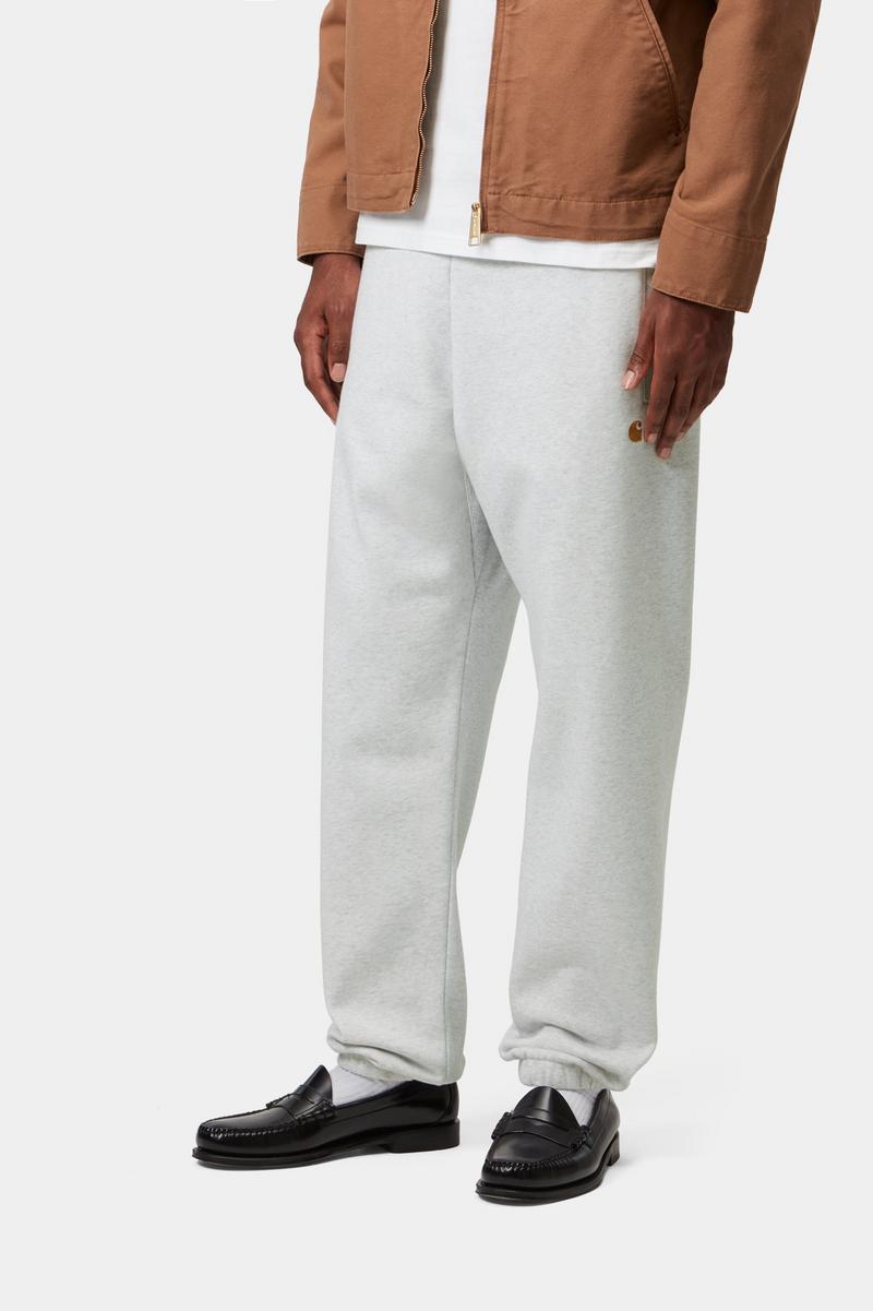 Carhartt Chase Sweat Pant - Ash Heather / Gold