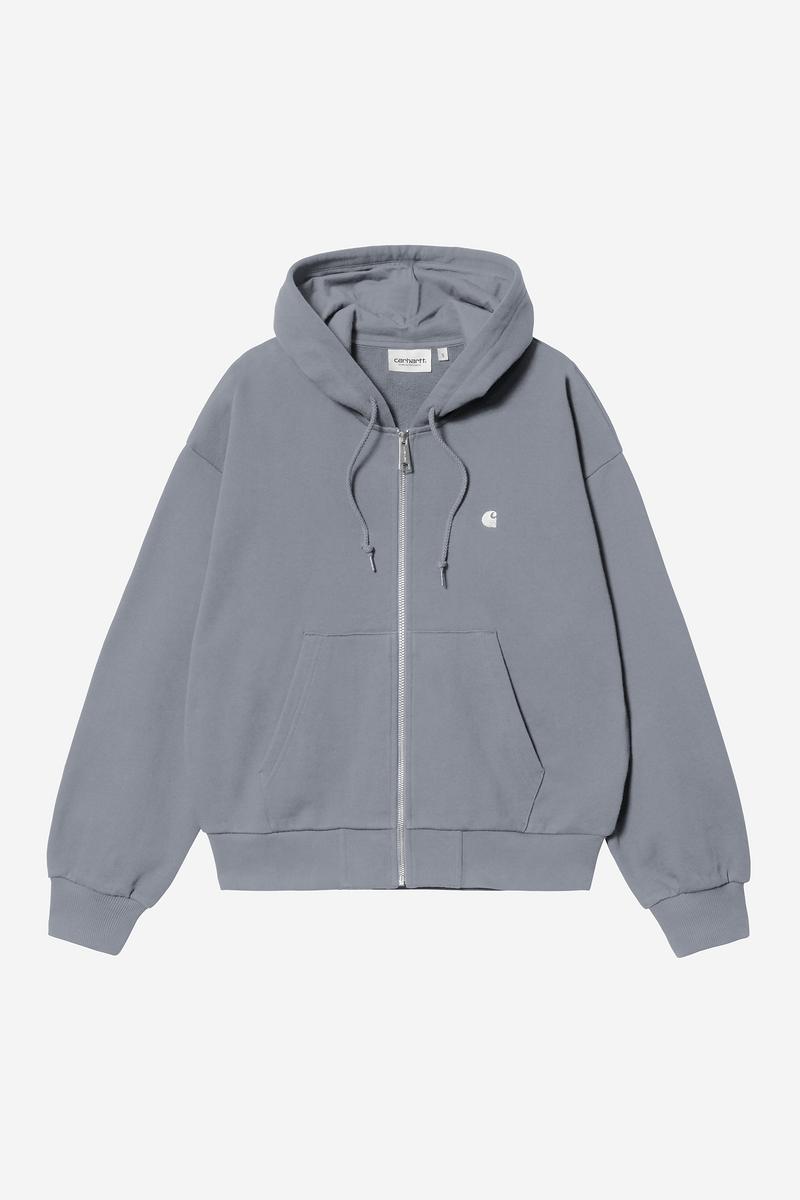 Carhartt Hooded Casey Jacket - Shady Blue / Silver