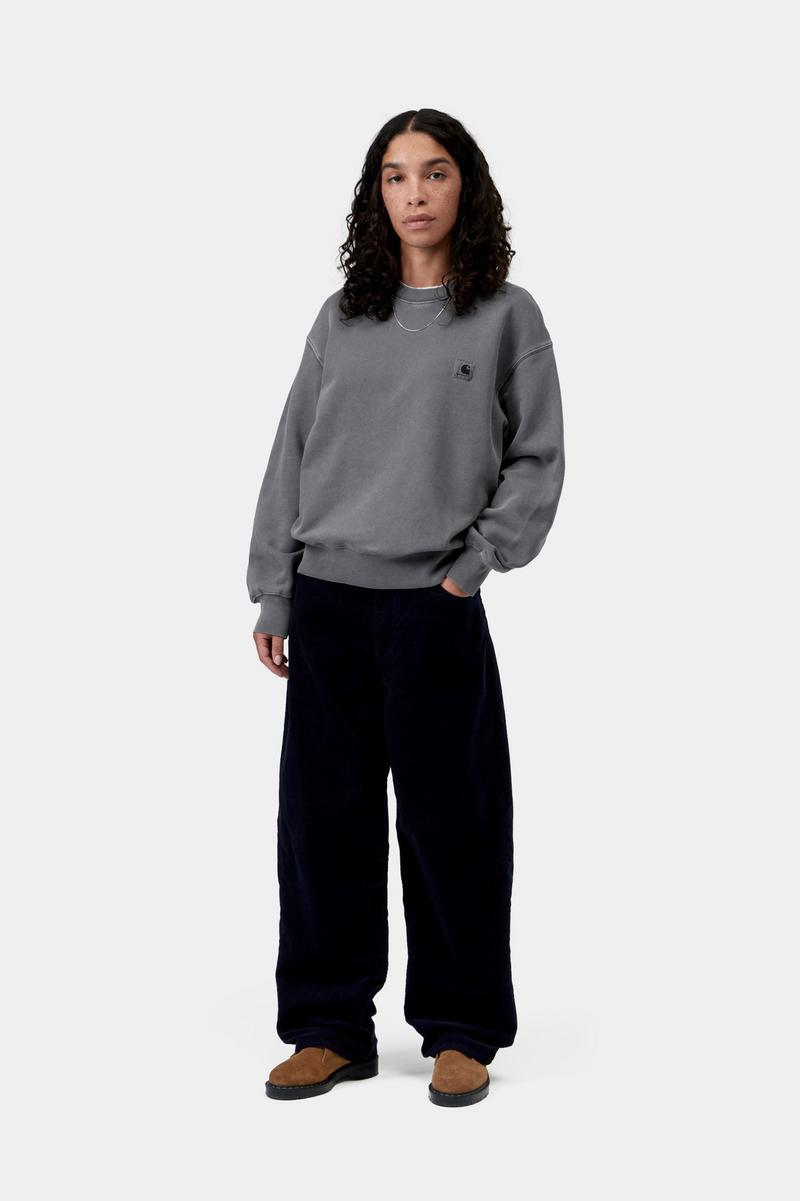 Carhartt Nelson Sweatshirt - Styx, Garment dyed