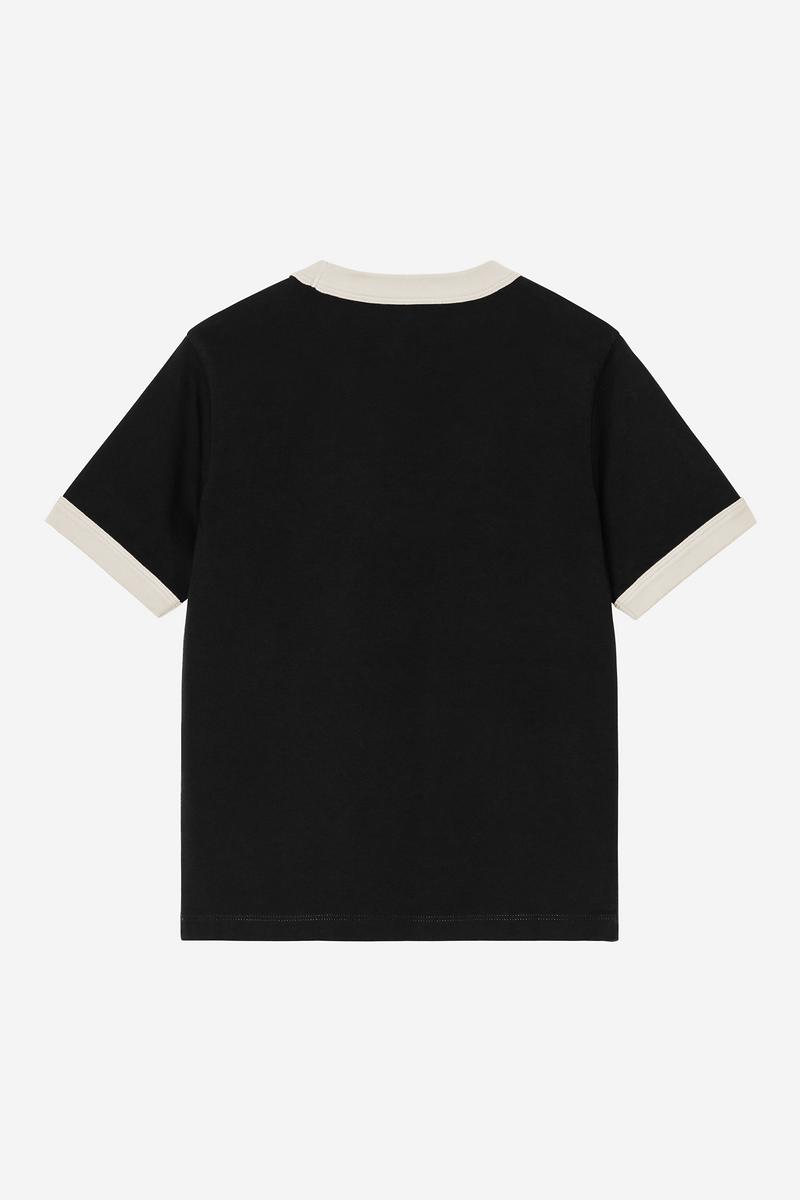 Carhartt S/S Outlaw Star Ringer T-Shirt - Black / Wax, Heavy stone wash