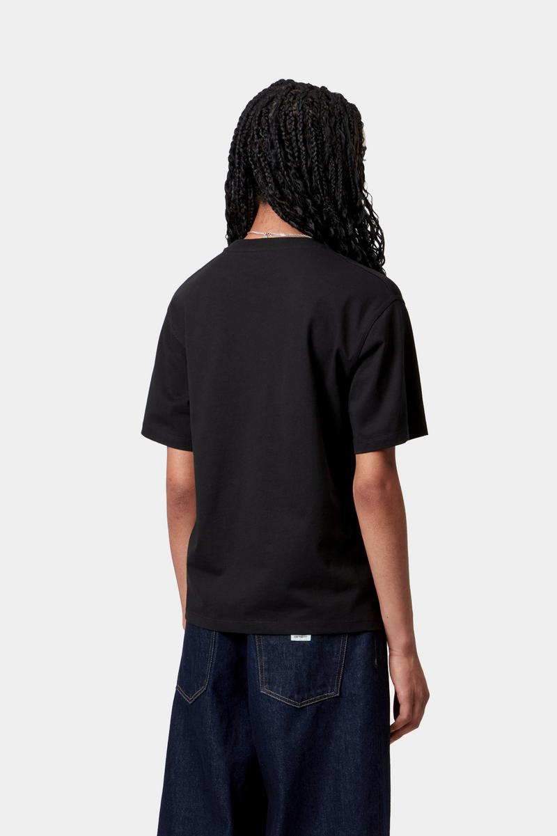 Carhartt S/S American Script T-Shirt - Black