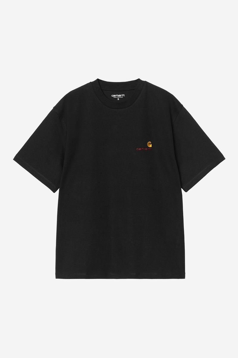 Carhartt S/S American Script T-Shirt - Black