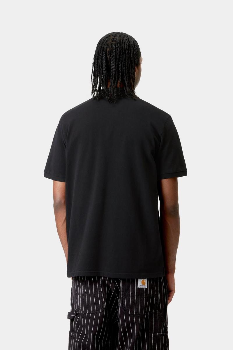 Carhartt S/S Chase Pique Polo - Black / Gold