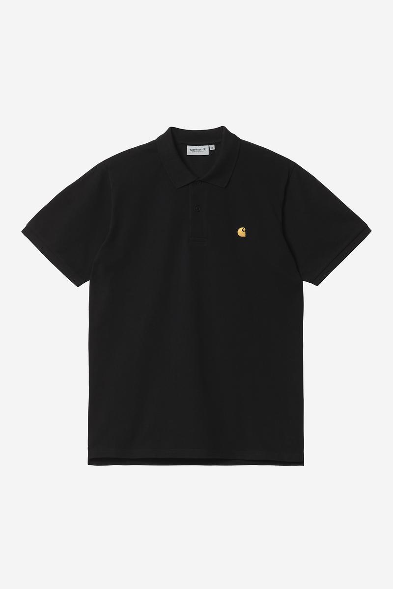 Carhartt S/S Chase Pique Polo - Black / Gold