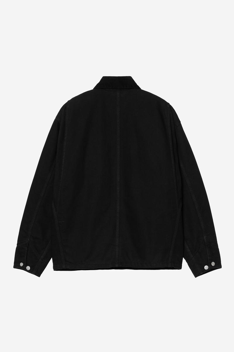Carhartt OG Michigan Coat - Black / Black, Rinsed