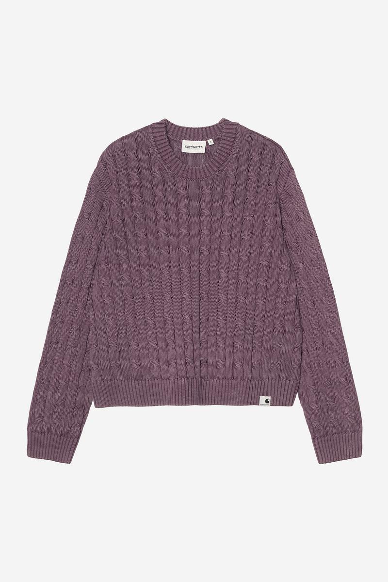 Carhartt Carter Sweater - Cozy Purple, Garment dyed