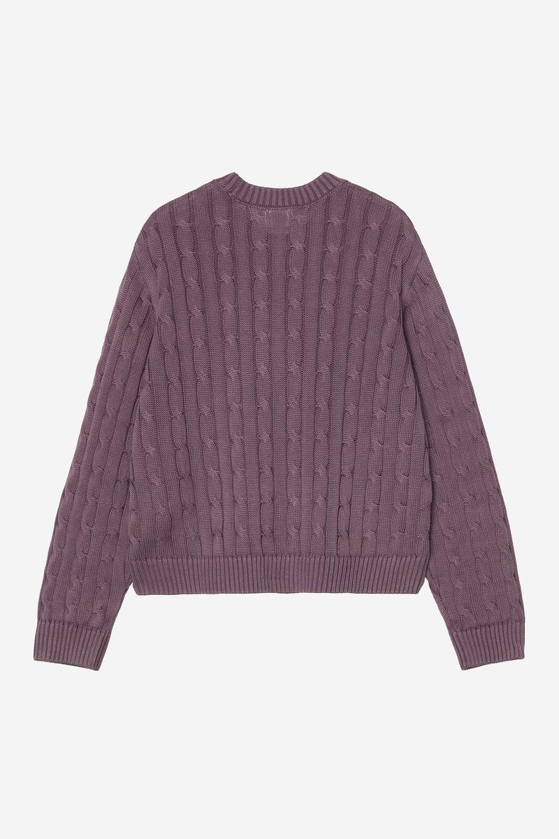 Carhartt Carter Sweater - Cozy Purple, Garment dyed
