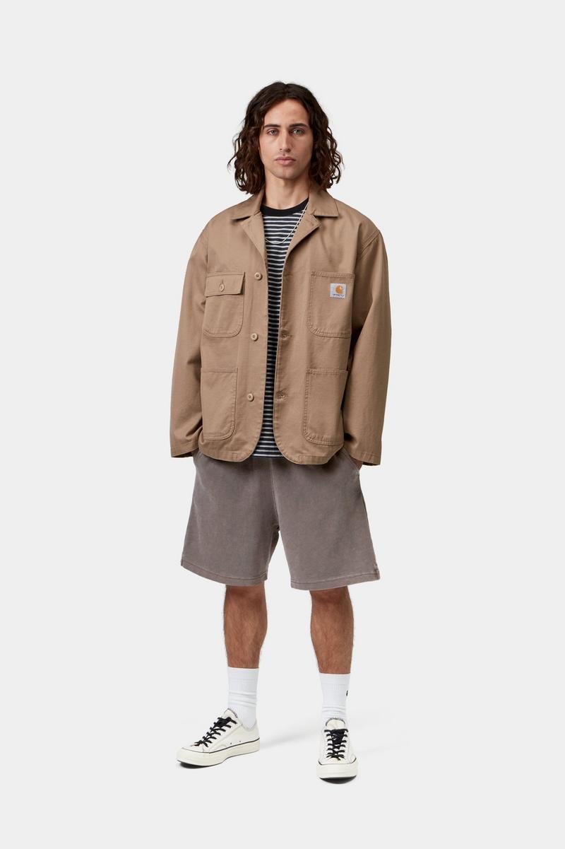 Carhartt Harper Sweat Short - Tobacco, Garment dyed