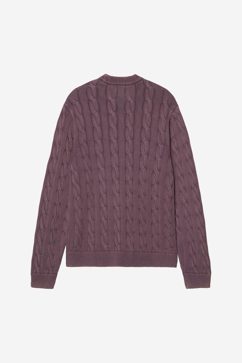 Carhartt Carter Sweater - Cozy Purple, Garment dyed